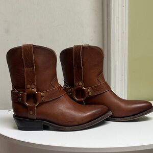 Frye Brown Billy Harness  Ankle Boots size 7.5 women H7N11